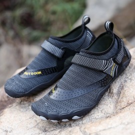 Men Outdoor Fabric Mesh Non Slip Quick Drying Beach Water Diving Shoes