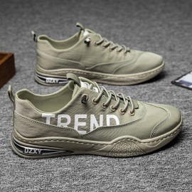 Men Breathable Non Slip Comfy Soft Bottom Lace Up Trendy Sports Casual Court Shoes