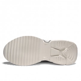 Men Breathable PU Leather Lace Up Casual Sport Chunky Shoes