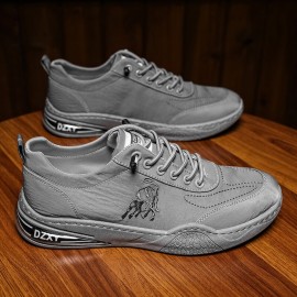 Men Breathable Soft Bottom Non Slip Lace Up Comfy Casual Sports Court Shoes