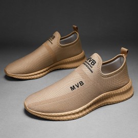 Men Breathable Fly Weave Soft Bottom Cushioned Comfy Running Casual Sports Sneakers