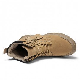 Men Comfy Non Slip Wearable Lace-up Sport Casual Tooling Boots