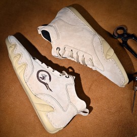 Men Leather Soft Sole Lace Up Casual Ankle Boots