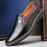 Men Microfiber Leather Breathable Soft Sole Non Slip Comfy Driving Casual Business Shoes