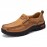 Men Retro Microfiber Leather Comfy Slip-on Outdoor Non Slip Casual Flat Shoes