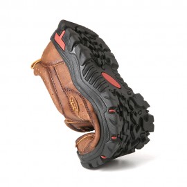 Men Comfy Slip On Loafers Slip Resistant Soft Casual Business Walking Leather Shoes