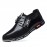 Men Large Size Splicing Lace Up Casual Business Shoes