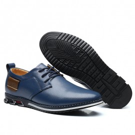 Men Microfiber Leather Non Slip Business Casual Shoes